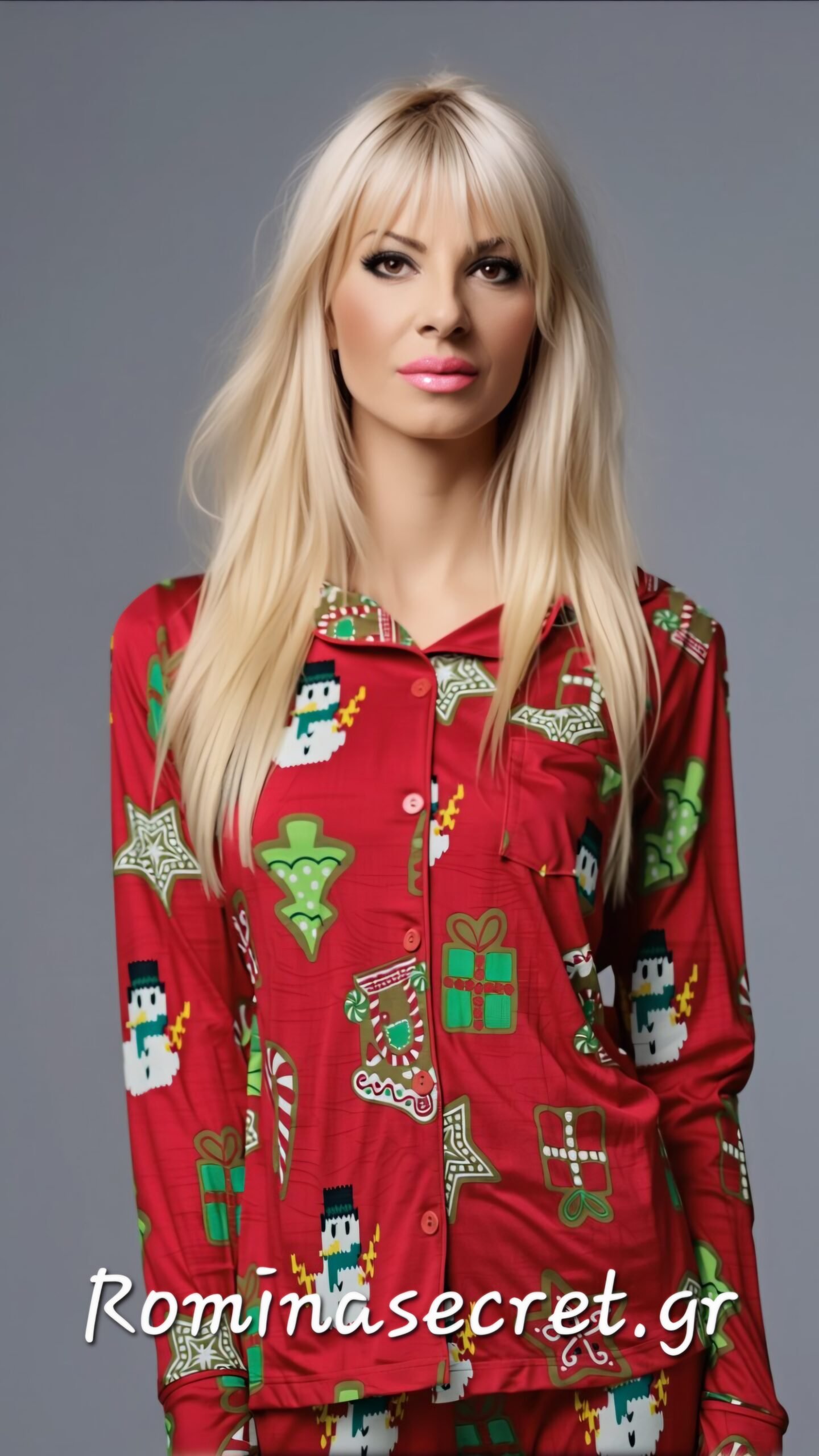 Bουτυρένια χριστουγεννιάτικη πυτζάμα